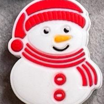 Snowman Silicone Bead