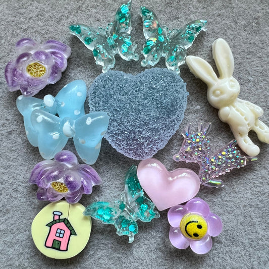 [MNC354] Mixed Resin Nail Charms (3 shovel)