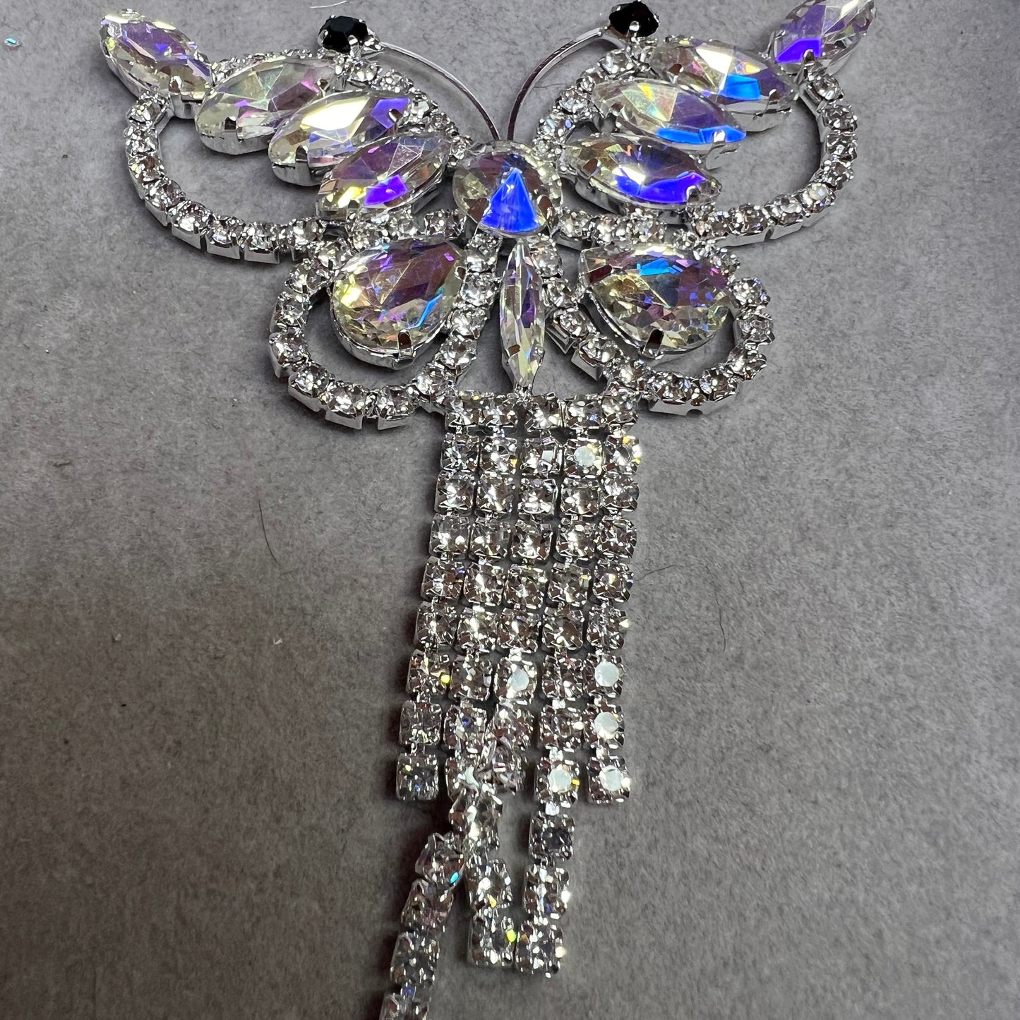 [BFCS234] Silver butterfly dangle Charms 1pcs (not a bead)