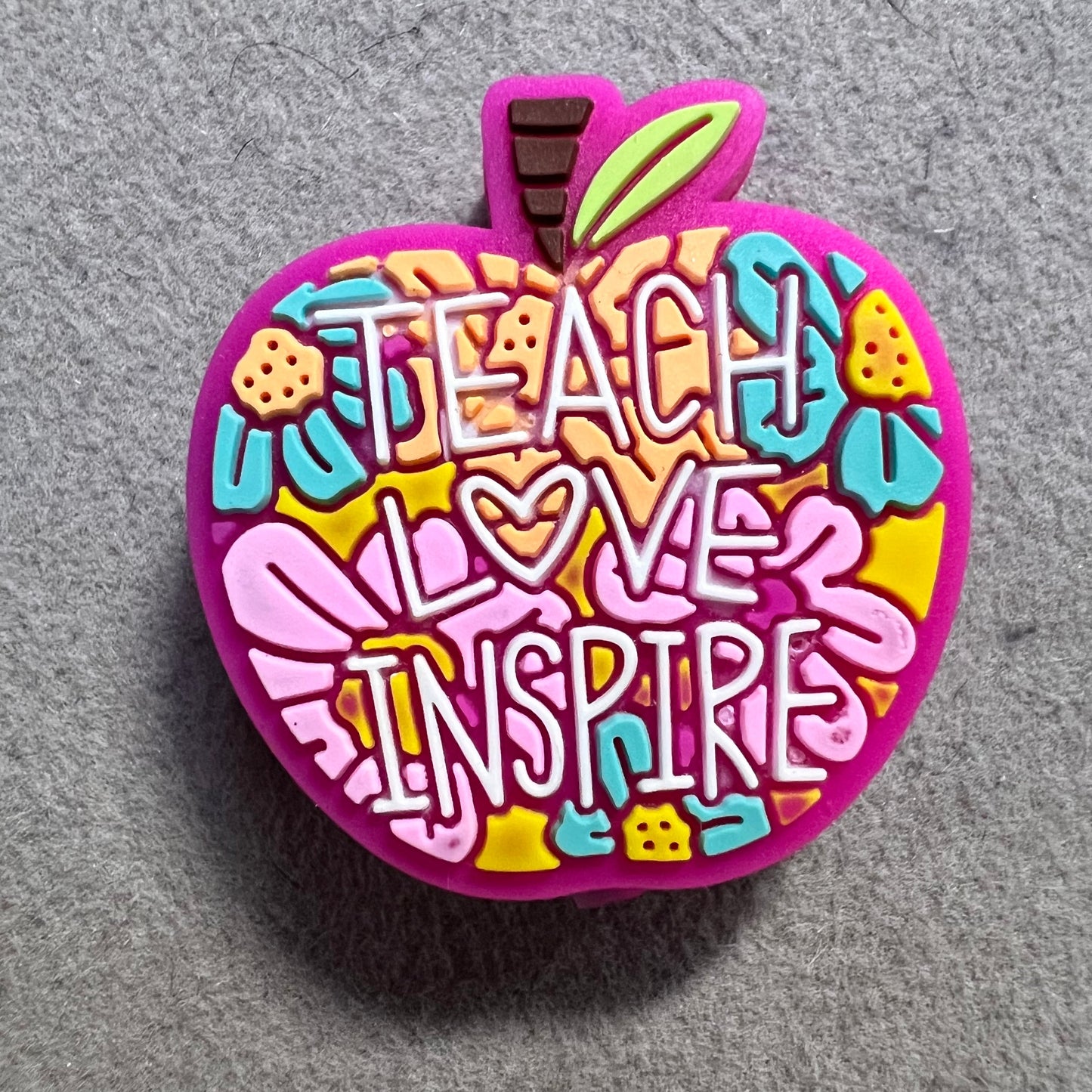 [TLI3432] Teach Love inspire Silicone bead 1pcs