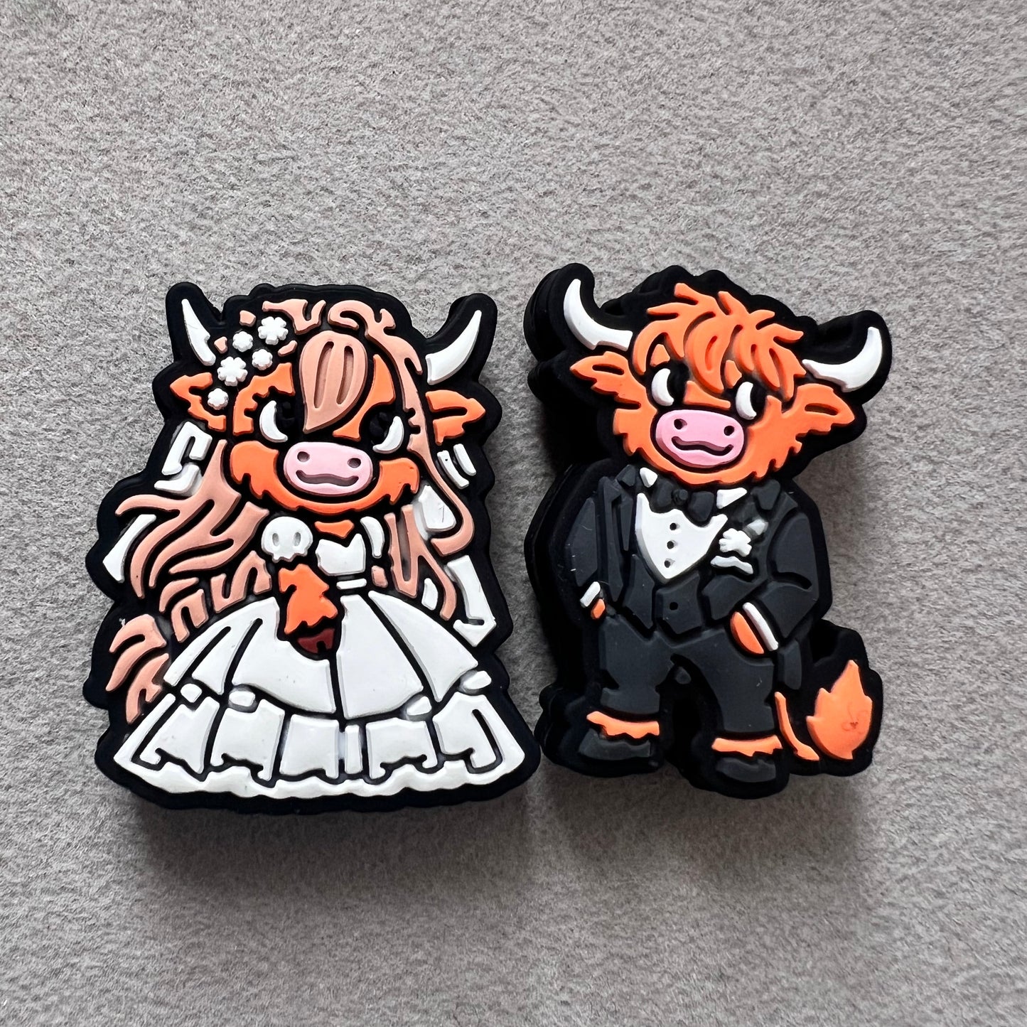 [BGRM76] Wedding Couple silicone bead 1pcs