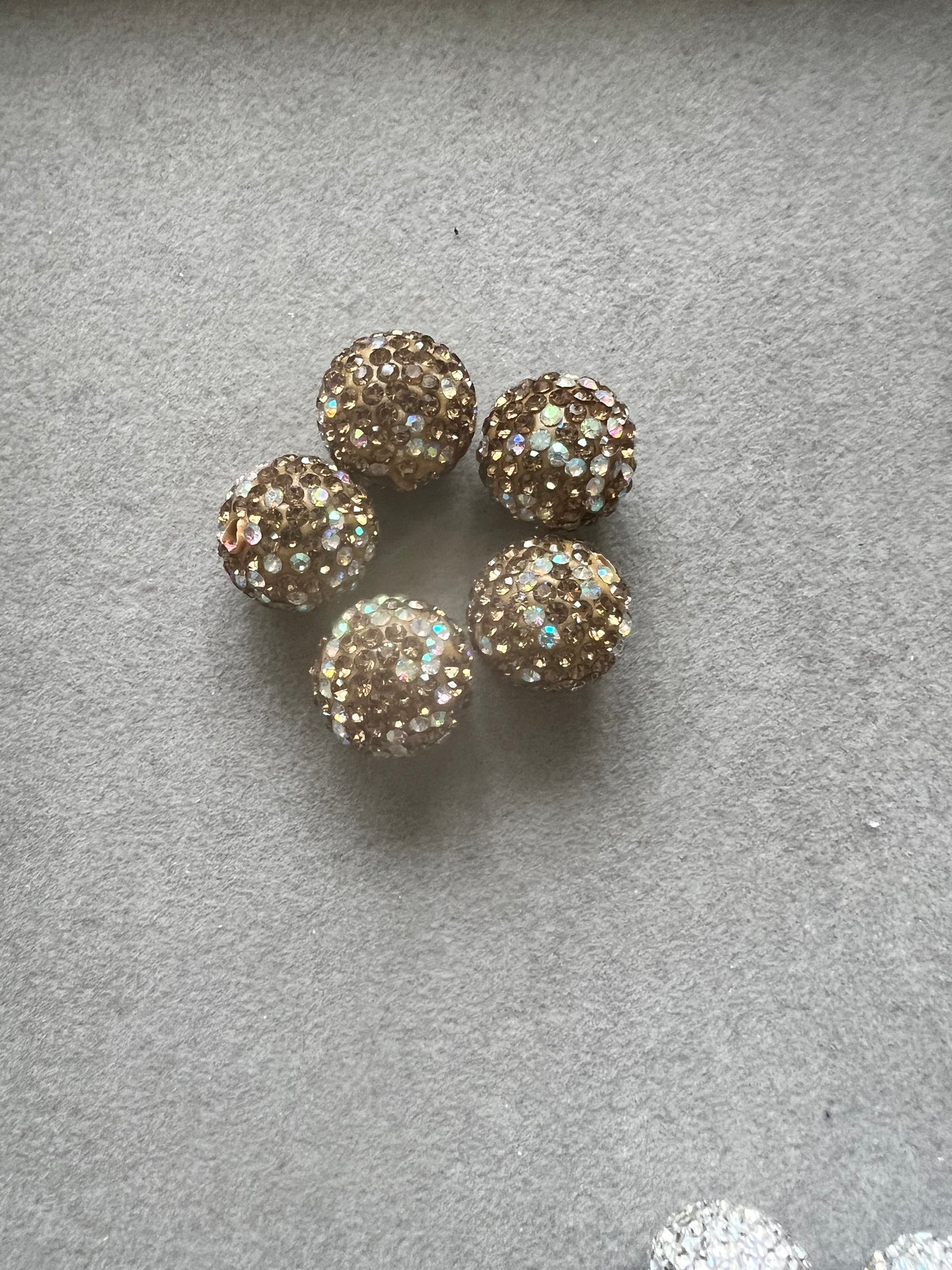 [RSB743] 16mm Rhinestone Beads in multi colour (10 pieces)