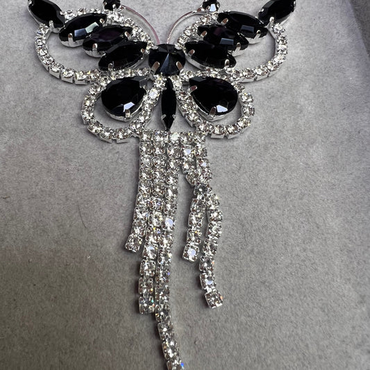 [BFCS234] Silver butterfly dangle Charms 1pcs (not a bead)