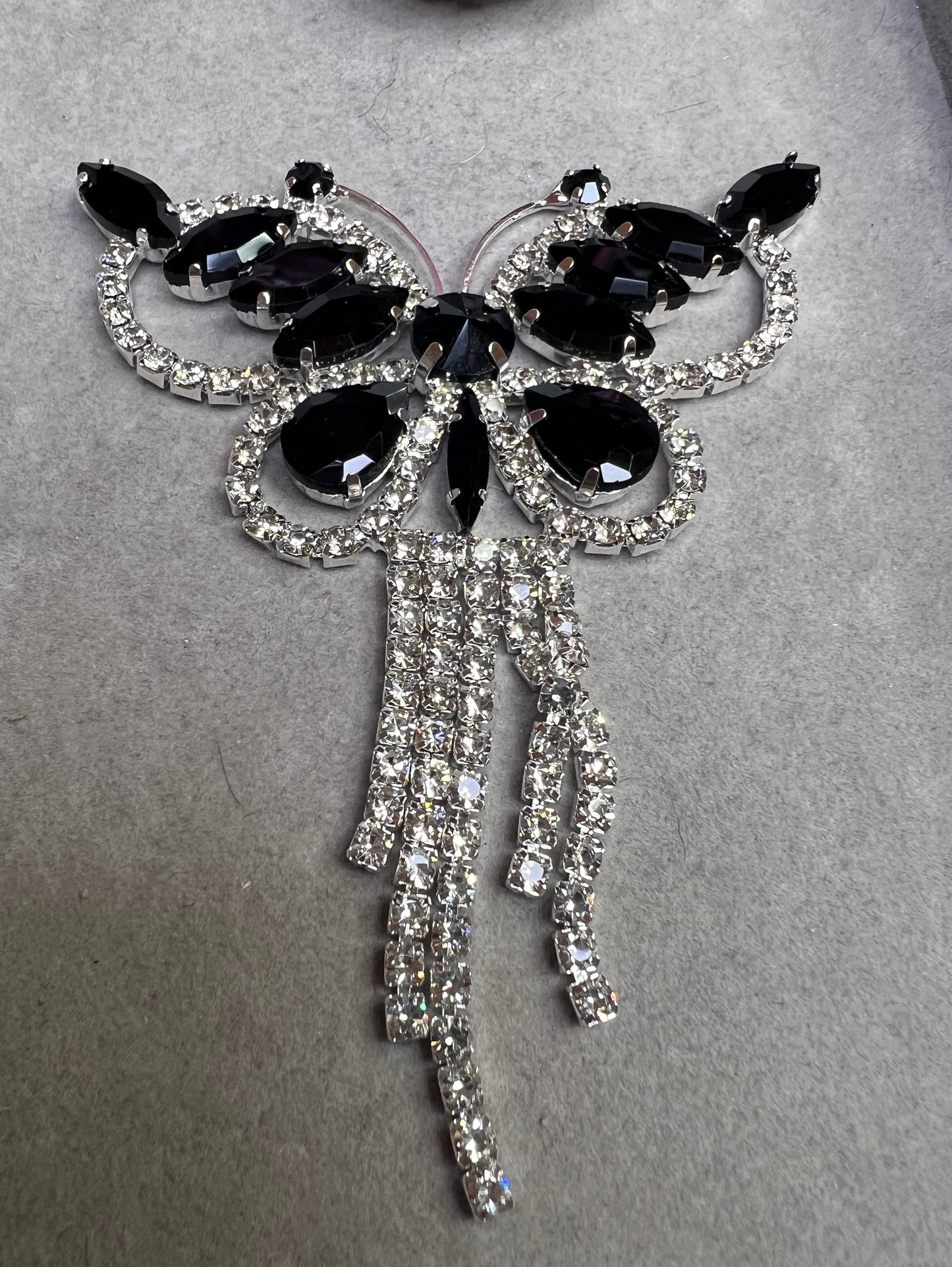 [BFCS234] Silver butterfly dangle Charms 1pcs (not a bead)