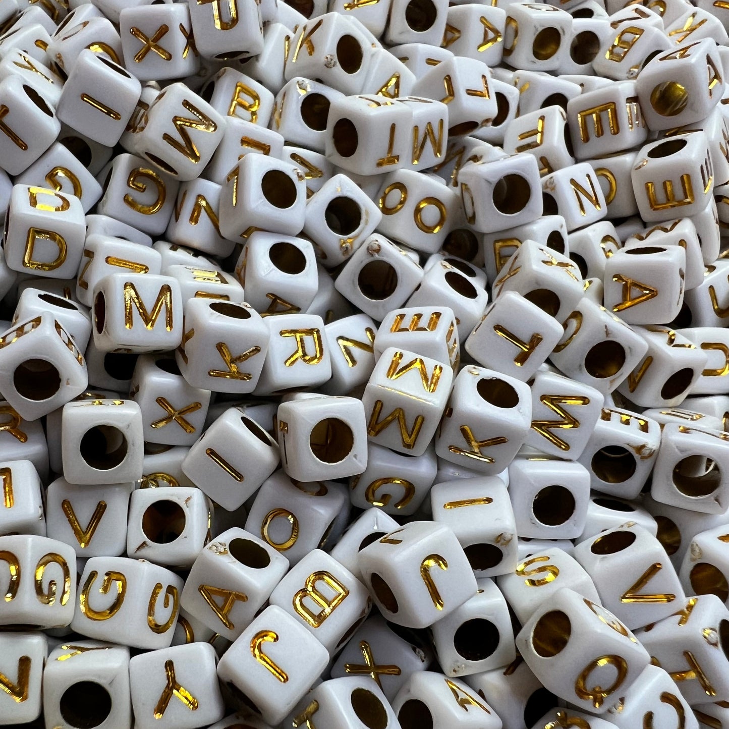 [LBG657] Beads Gold Letter Beads (50ml)