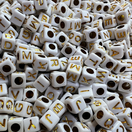 [LBG657] Beads Gold Letter Beads (50ml)