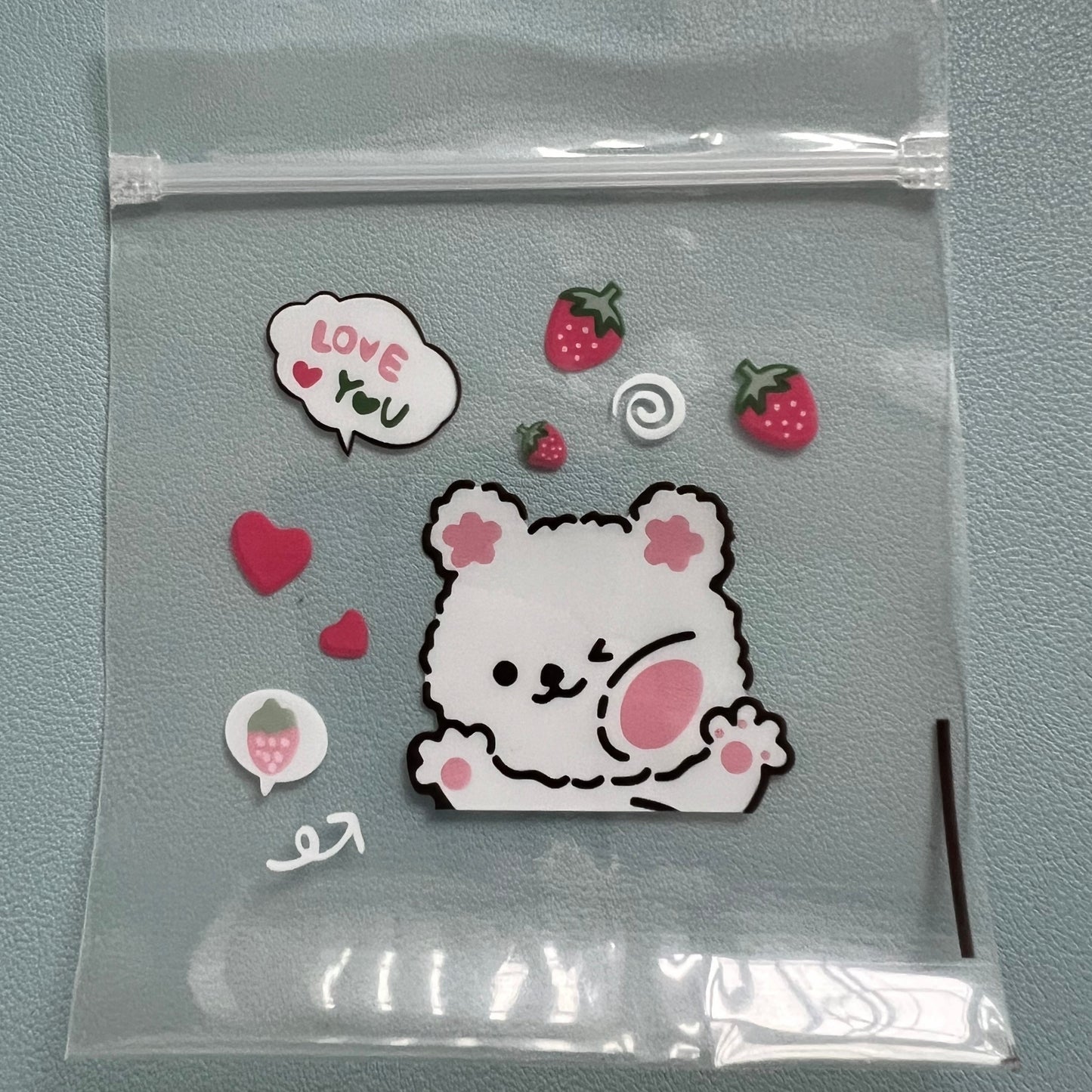 [LUB127] Love You Bunny Bag poly reseal bag (10 pieces)