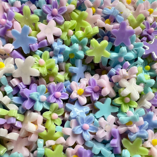 [DFW496] Pastel Daisy Flower Resin (50 pieces)