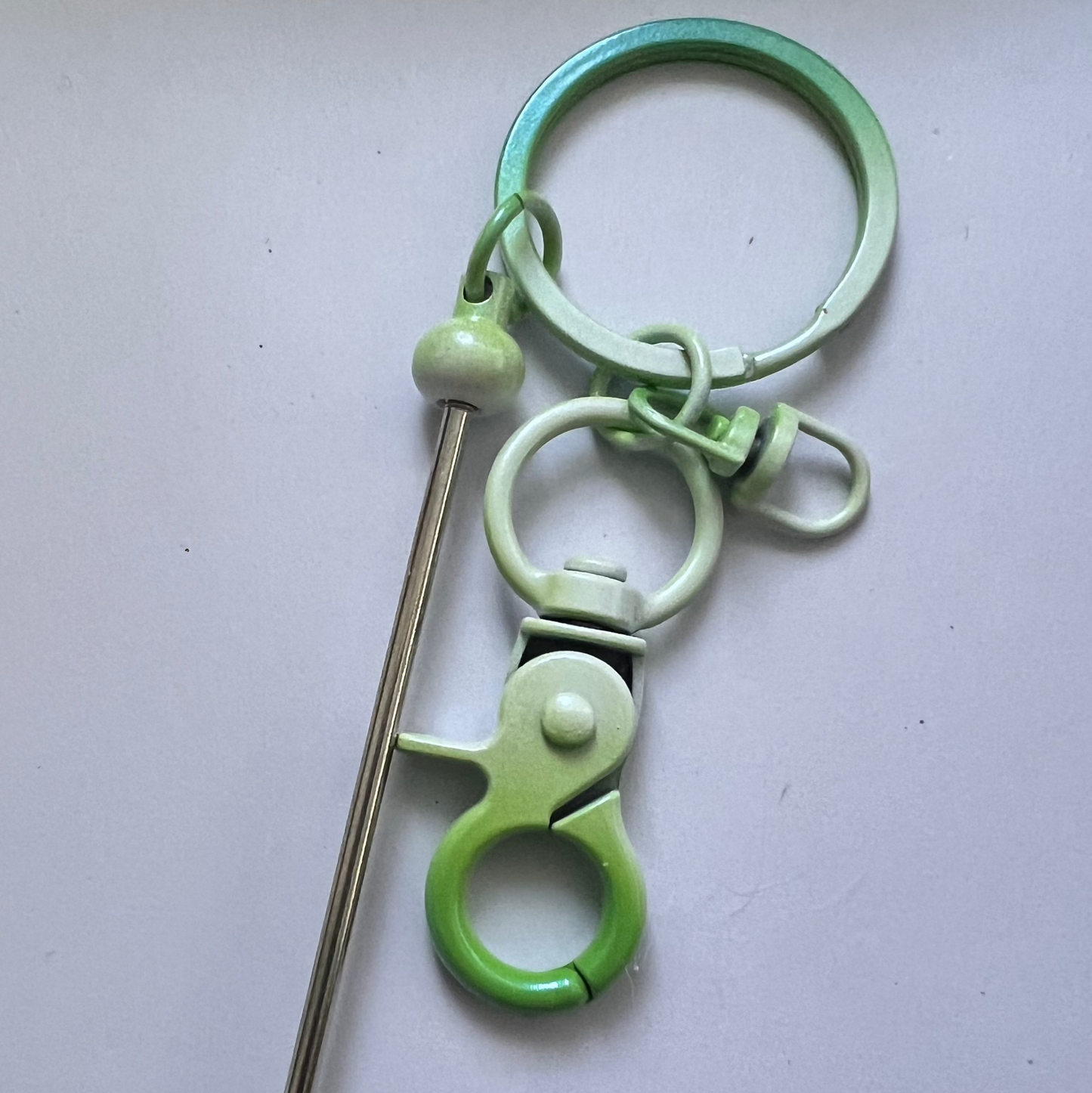 [OMBKC54]  Ombre Beadable Key Chains Bars for Beads.