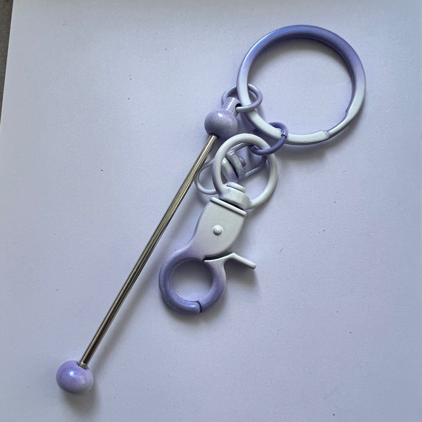 [OMBKC54]  Ombre Beadable Key Chains Bars for Beads.