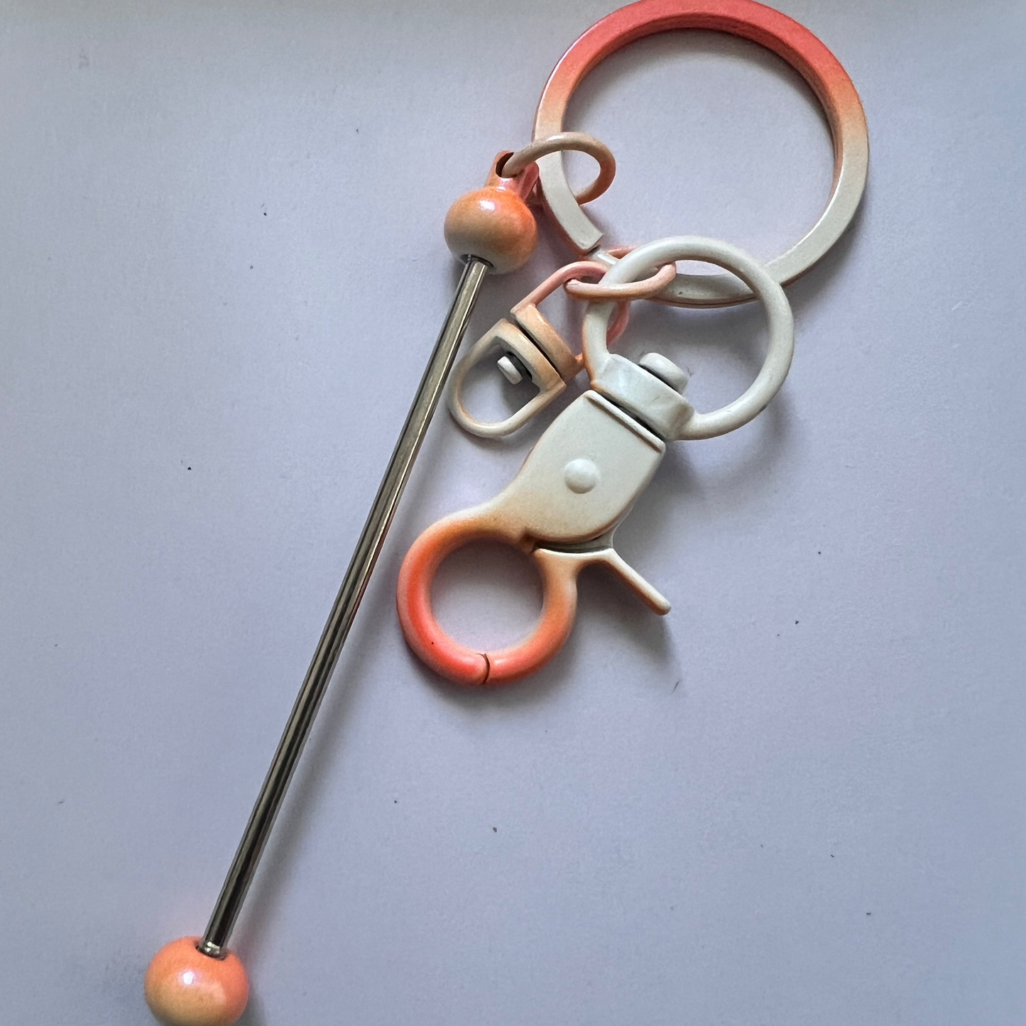 [OMBKC54]  Ombre Beadable Key Chains Bars for Beads.