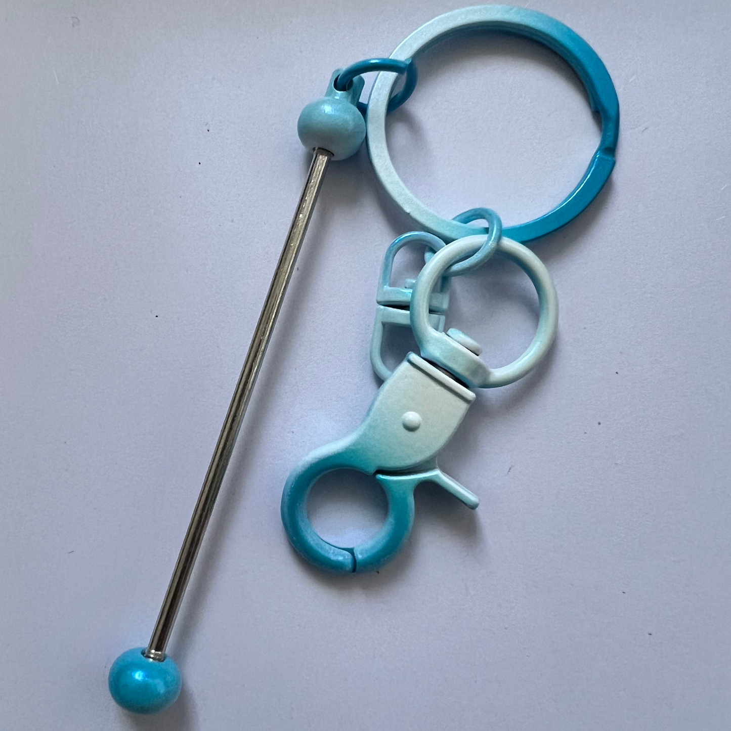 [OMBKC54]  Ombre Beadable Key Chains Bars for Beads.