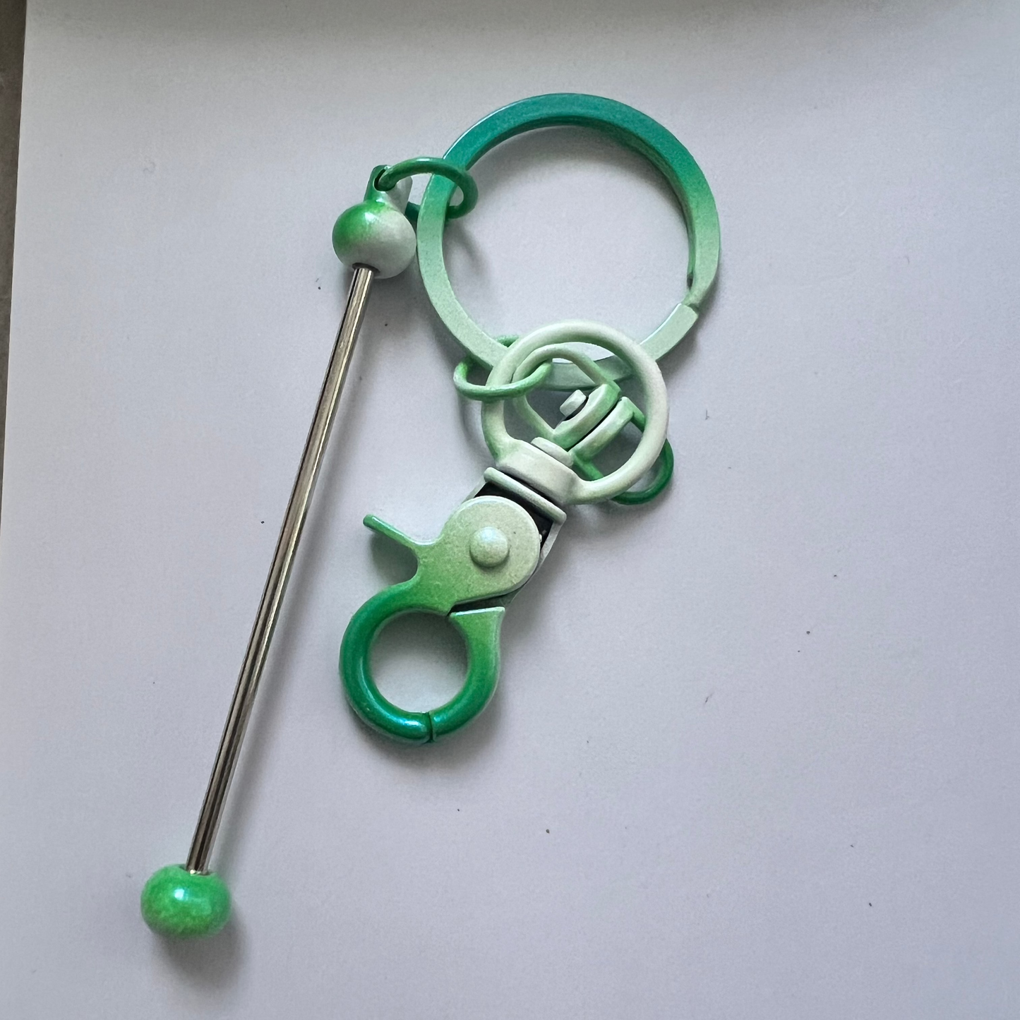 [OMBKC54]  Ombre Beadable Key Chains Bars for Beads.