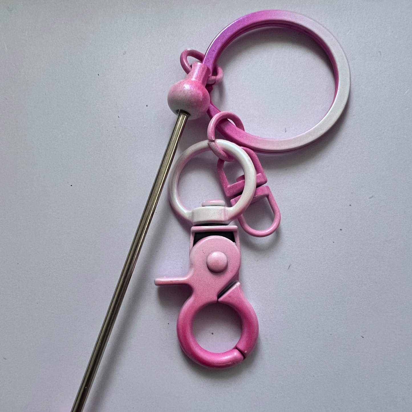 [OMBKC54]  Ombre Beadable Key Chains Bars for Beads.