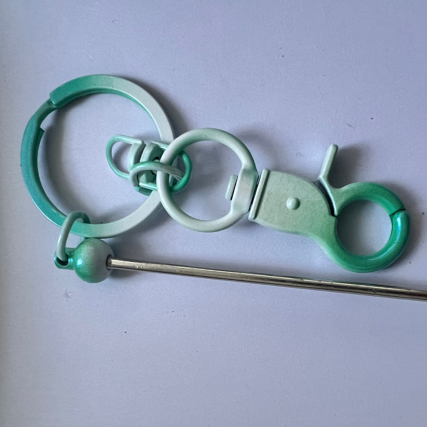 [OMBKC54]  Ombre Beadable Key Chains Bars for Beads.
