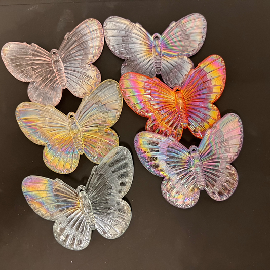 [6787] Large Resin Butterflies (6 pieces)